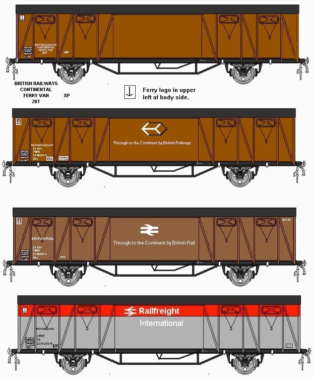 Ferry wagon liveries