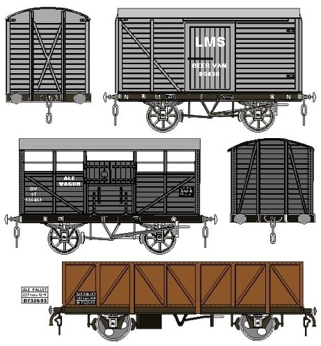 Fig :  Ale wagons and road/rail beer tanks