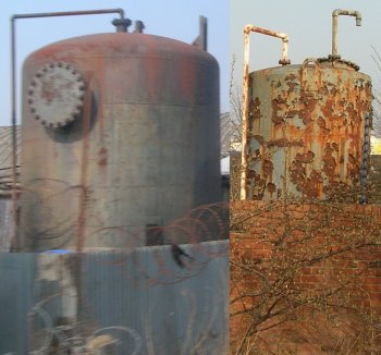 photos showing tanks used for fuel oil