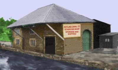 Sketch of a Canal/Rail Goods Shed and Warehouse