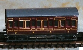 Four and six wheelcoaches made from Farish suburban coach