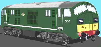 Sketch of a Class 22 loco