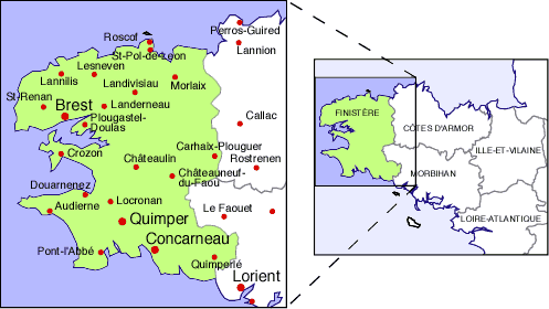 Map: Finistère