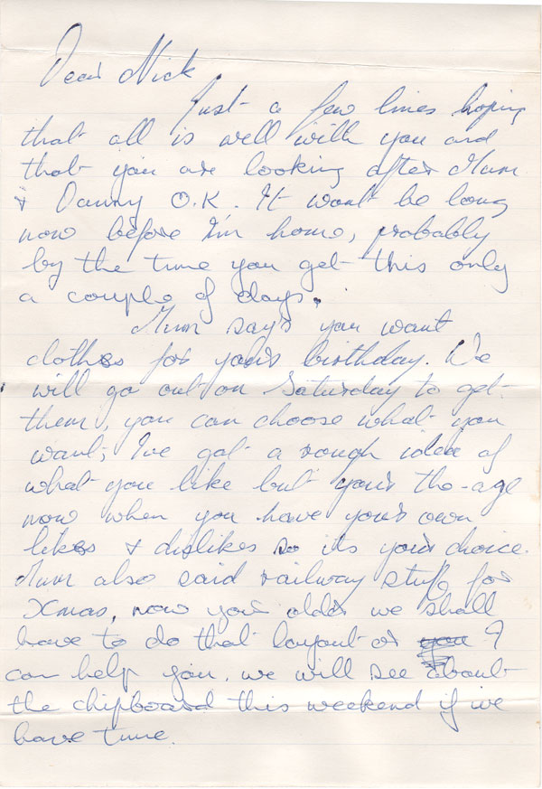 Letter from Dad