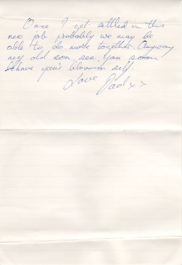 Letter from Dad